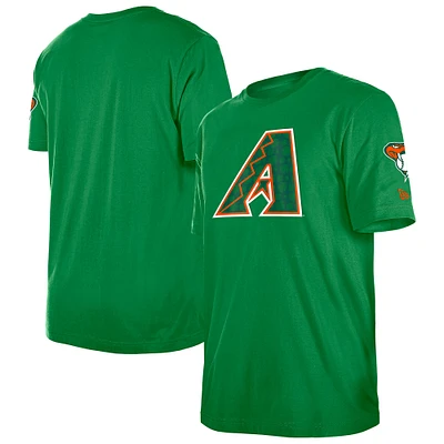 Men's New Era Kelly Green Arizona Diamondbacks St. Patrick's Day Shamrock Fill T-Shirt