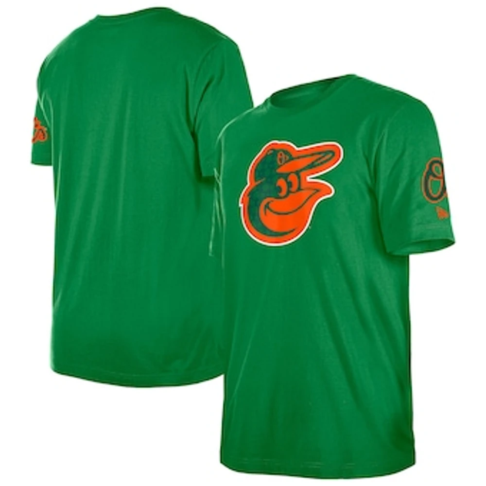 Men's New Era Kelly Green Baltimore Orioles St. Patrick's Day Shamrock Fill T-Shirt
