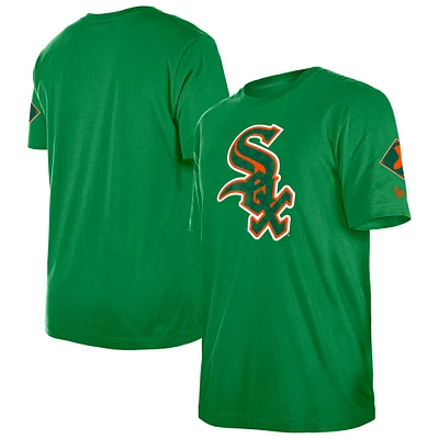 Men's New Era Kelly Green Chicago White Sox St. Patrick's Day Shamrock Fill T-Shirt
