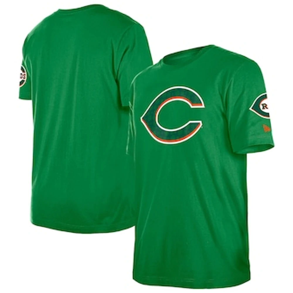 Men's New Era Kelly Green Cincinnati Reds St. Patrick's Day Shamrock Fill T-Shirt