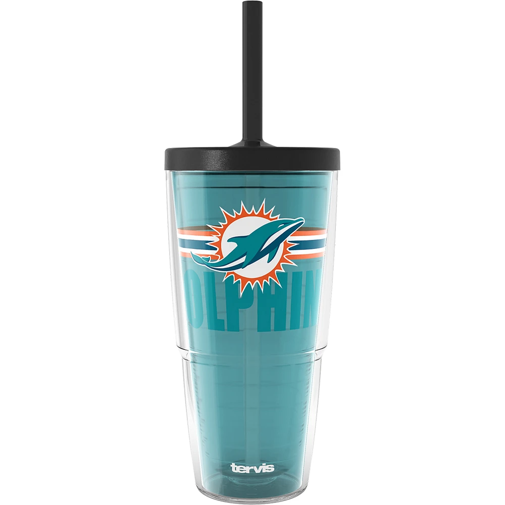 Tervis Miami Dolphins 24oz. Go the Distance Classic Tumbler with Straw Lid