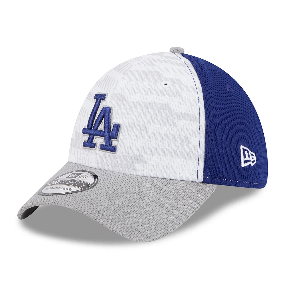 Men's New Era Royal/Gray Los Angeles Dodgers 2025 MLB Clubhouse 39THIRTY Flex Hat