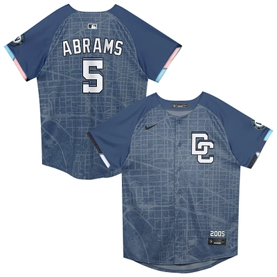 Preschool Nike CJ Abrams Blue Washington Nationals City Connect 2025 Limited Player Jersey