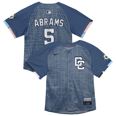 Toddler Nike CJ Abrams Blue Washington Nationals City Connect 2025 Limited Jersey