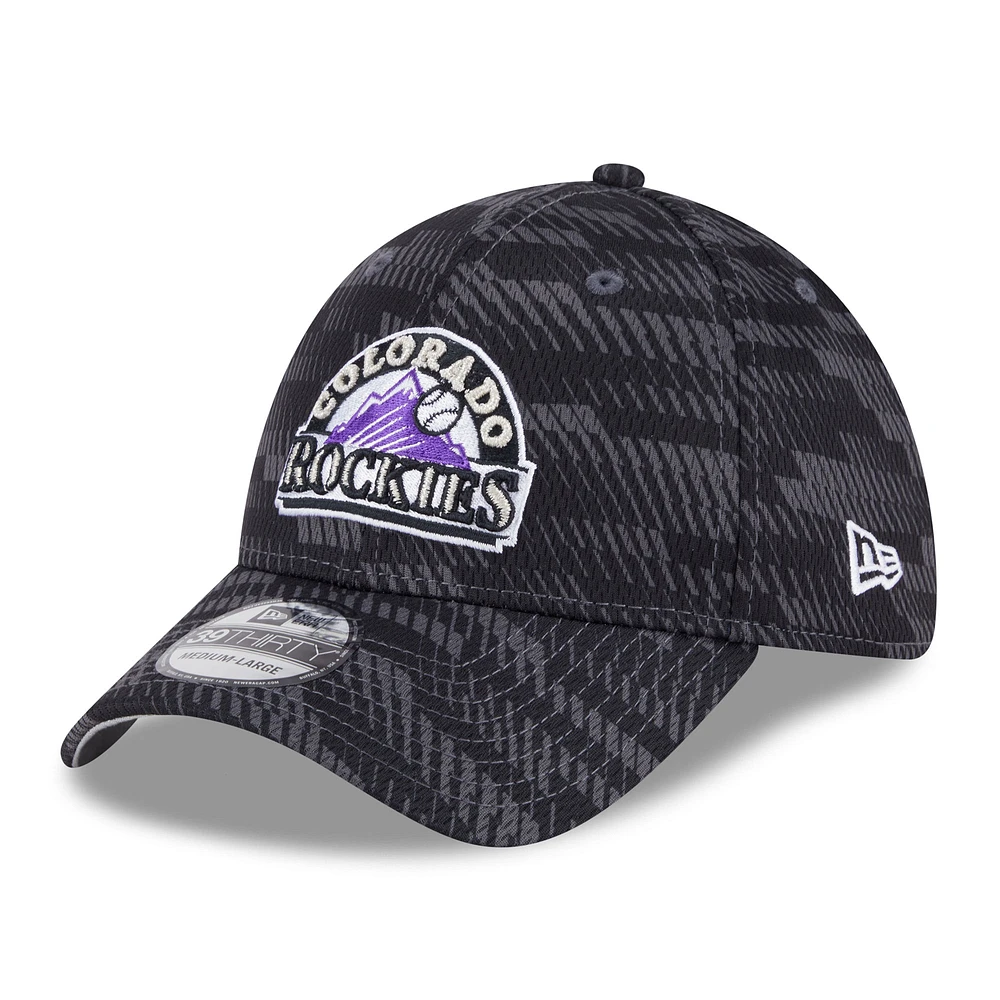 Men's New Era Colorado Rockies 2025 MLB Clubhouse 39THIRTY Flex Hat