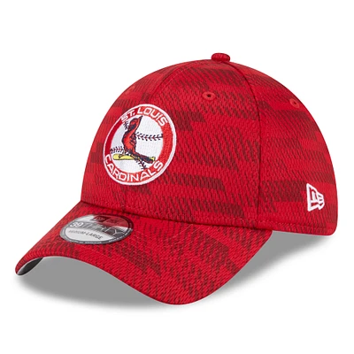 Men's New Era Red/ St. Louis Cardinals 2025 MLB Clubhouse 39THIRTY Flex Hat