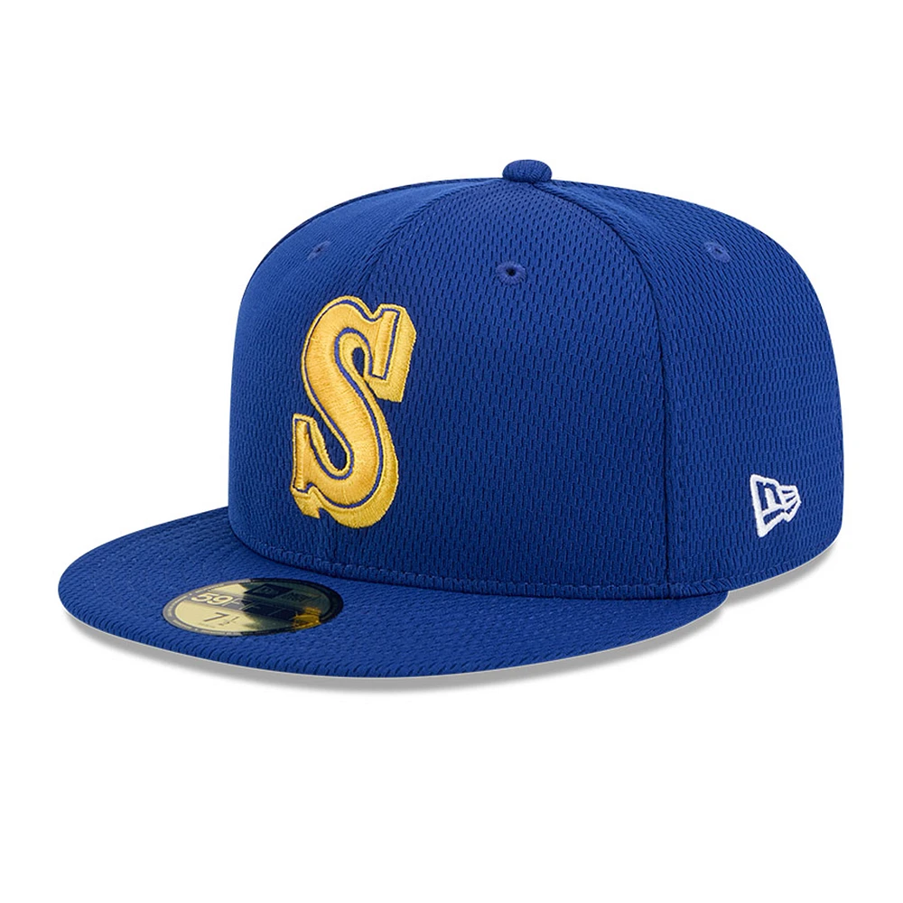 Men's New Era Royal Seattle Mariners 2025 MLB Clubhouse 59FIFTY Fitted Hat