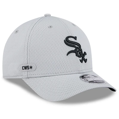 Men's New Era Gray Chicago White Sox 2025 MLB Clubhouse 9FORTY M-Crown Adjustable Hat