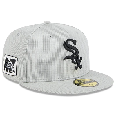 Men's New Era Gray Chicago White Sox 2025 Spring Training 59FIFTY Fitted Hat