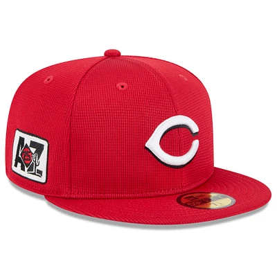 Men's New Era Red Cincinnati Reds 2025 Spring Training 59FIFTY Fitted Hat