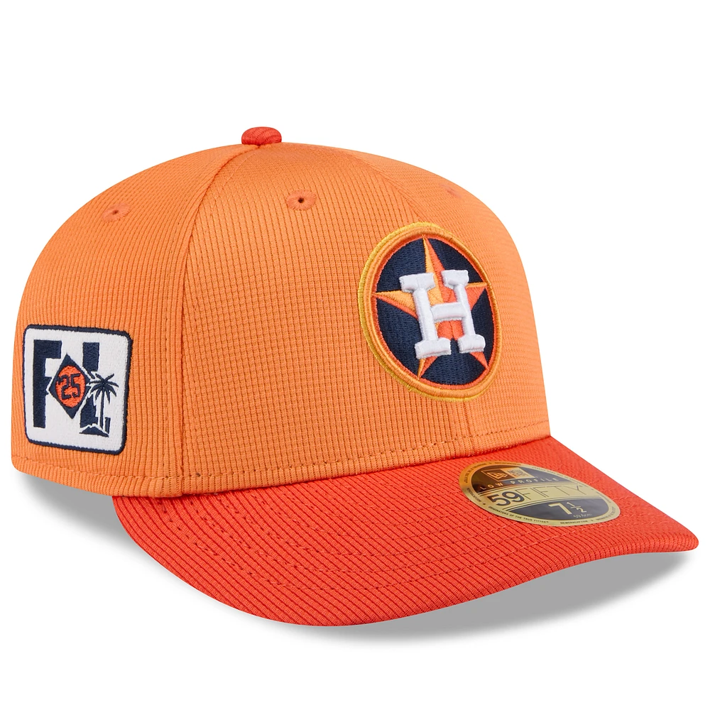 Men's New Era Orange Houston Astros 2025 Spring Training Low Profile 59FIFTY Fitted Hat