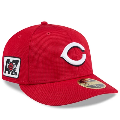 Men's New Era Red Cincinnati Reds 2025 Spring Training Low Profile 59FIFTY Fitted Hat
