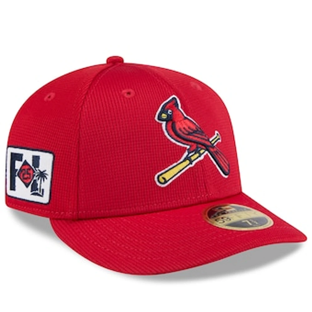 Men's New Era Red St. Louis Cardinals 2025 Spring Training Low Profile 59FIFTY Fitted Hat