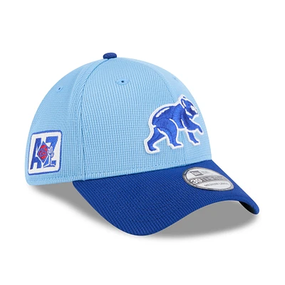 Men's New Era Light Blue/Royal Chicago Cubs 2025 Spring Training 39THIRTY Flex Hat