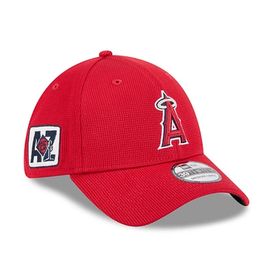Men's New Era Red Los Angeles Angels 2025 Spring Training 39THIRTY Flex Hat