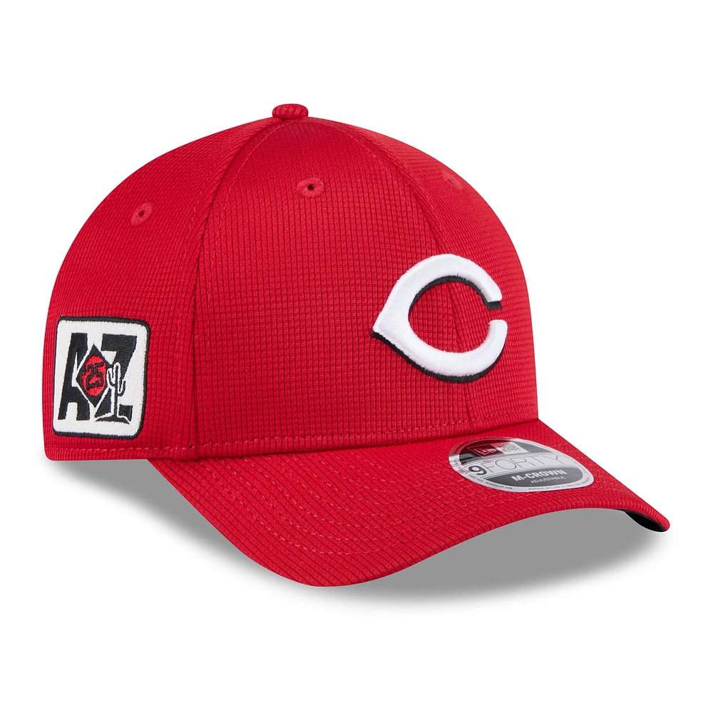 Men's New Era Red Cincinnati Reds 2025 Spring Training 9FORTY Adjustable Hat