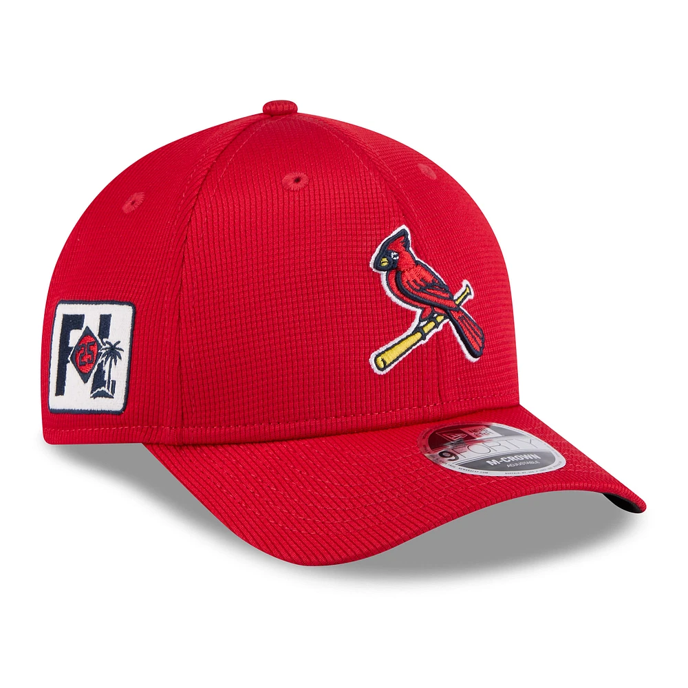 Men's New Era Red St. Louis Cardinals 2025 Spring Training 9FORTY Adjustable Hat