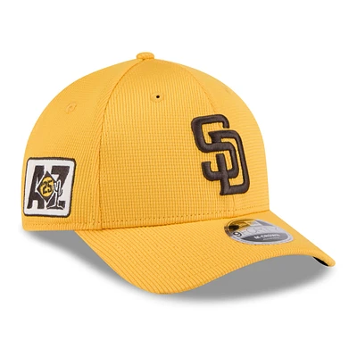 Men's New Era Gold San Diego Padres 2025 Spring Training 9FORTY Adjustable Hat