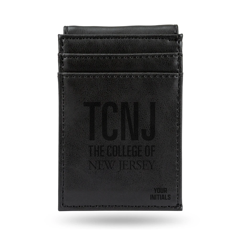 Black College of New Jersey Lions Personalized Front Pocket Wallet