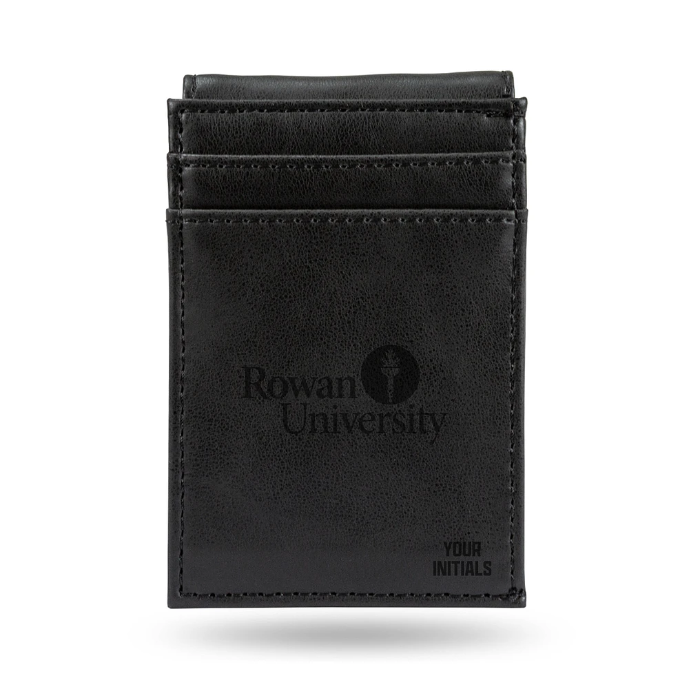 Black Rowan Profs Personalized Front Pocket Wallet