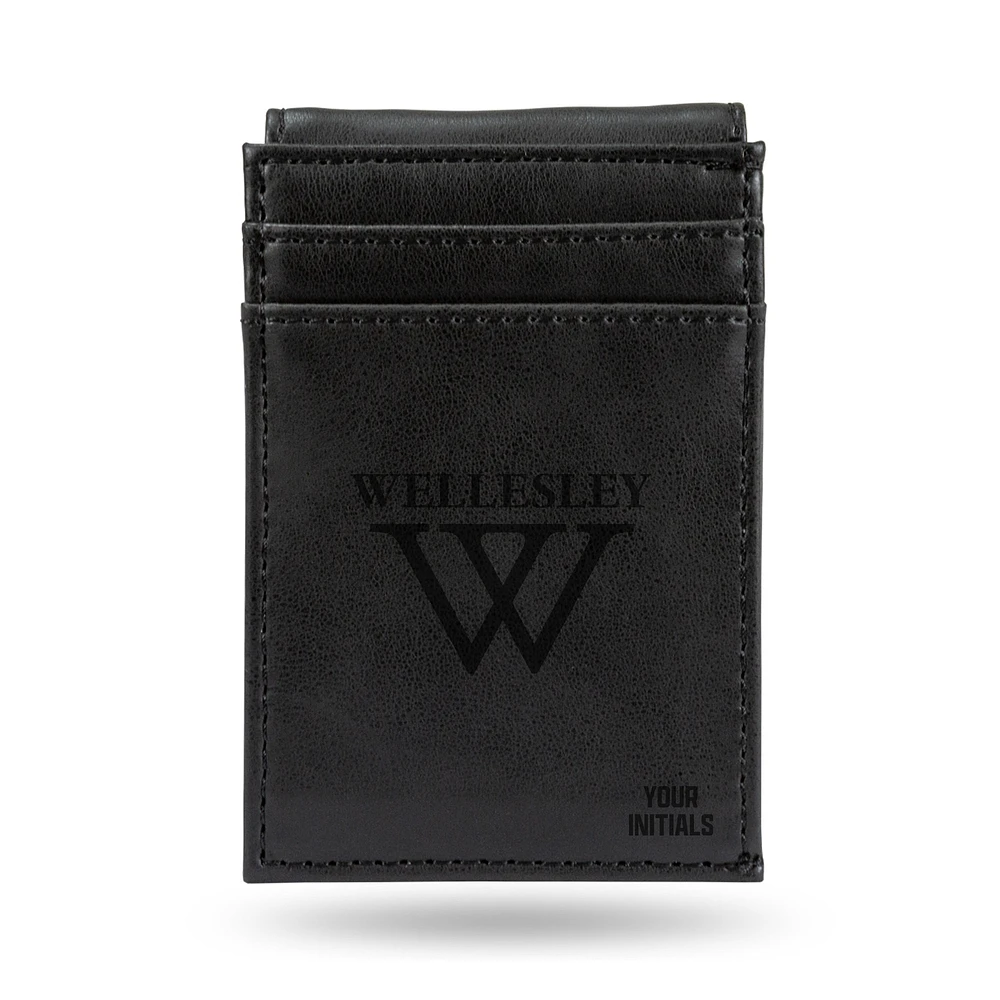 Wellesley Blue Personalized Front Pocket Wallet