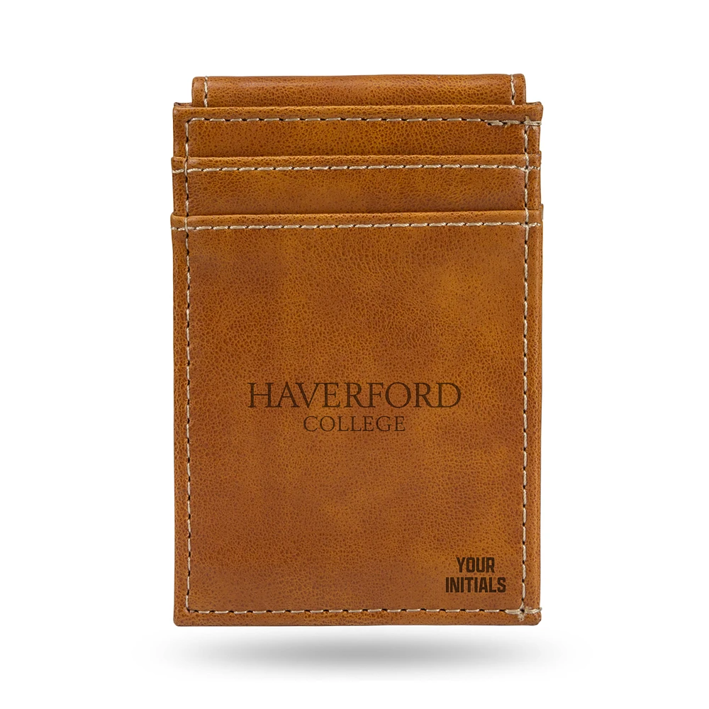 Brown Haverford College Personalized Front Pocket Wallet