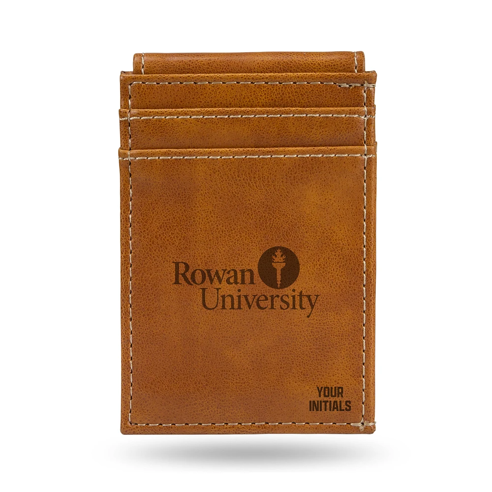 Brown Rowan Profs Personalized Front Pocket Wallet