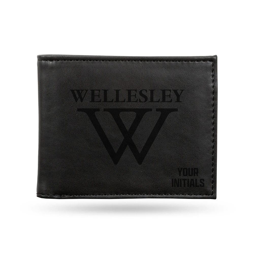 Wellesley Blue Personalized Billfold Wallet