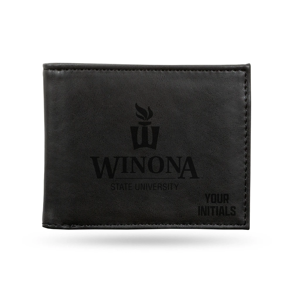 Winona State Warriors Personalized Billfold Wallet