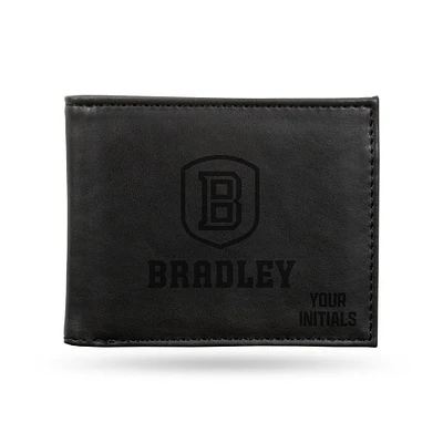 Bradley Braves Personalized Billfold Wallet