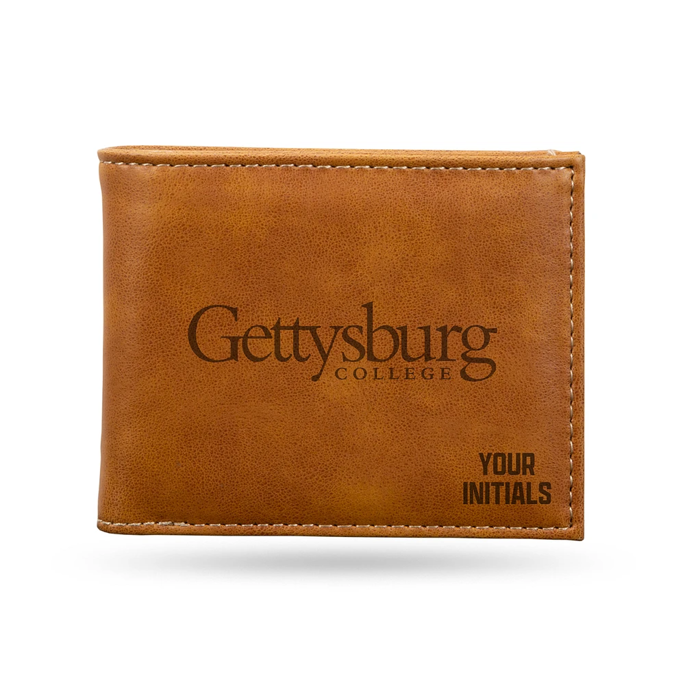 Brown Gettysburg Bullets Personalized Billfold Wallet