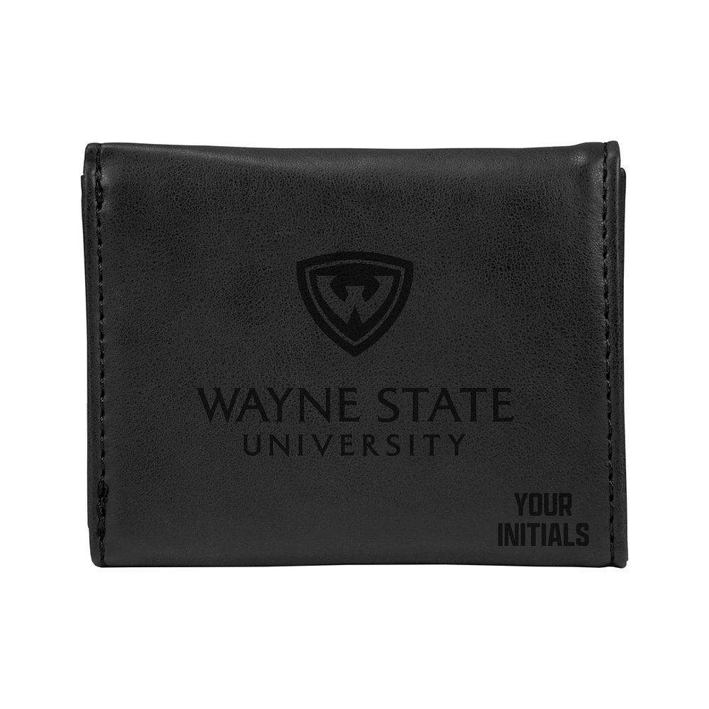 Wayne State Warriors Personalized Trifold Wallet