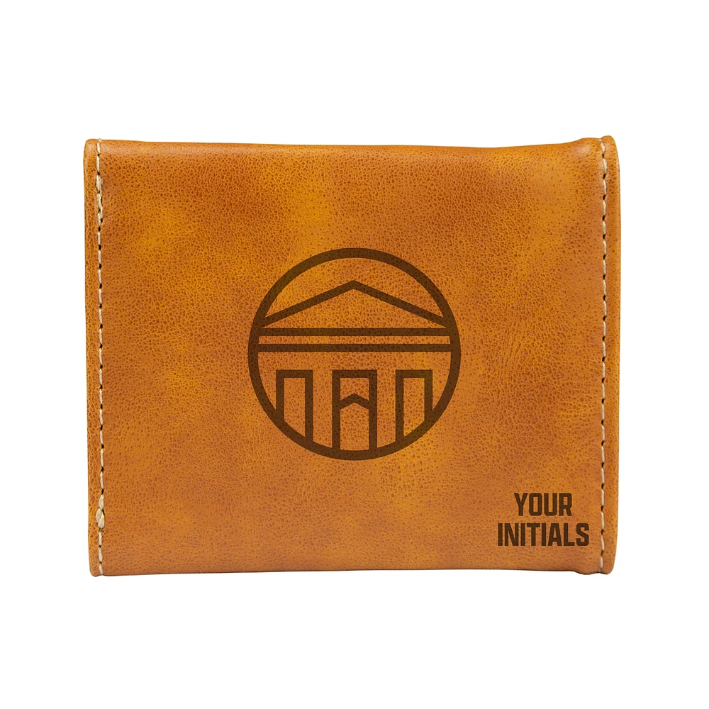 Brown Longwood Lancers Personalized Trifold Wallet