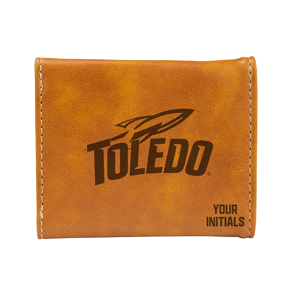 Brown Toledo Rockets Personalized Trifold Wallet