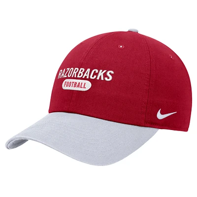 Men's Nike Cardinal Arkansas Razorbacks Colorblock Club Adjustable Hat