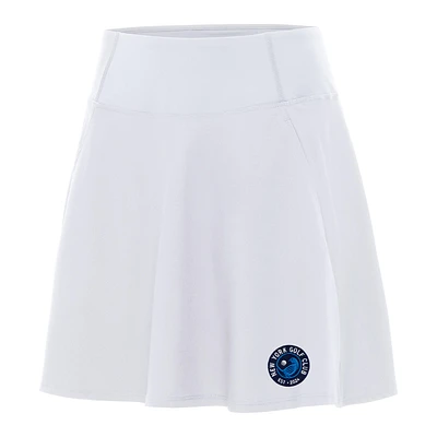 Women's Antigua White TGL New York Golf Club Chip Skort