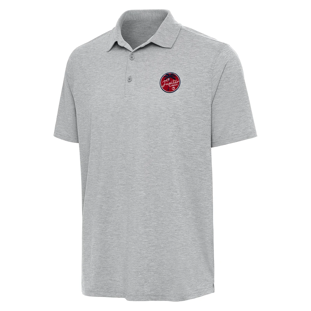 Men's Antigua Heather Gray TGL Jupiter Links Golf Club Par 3 Polo