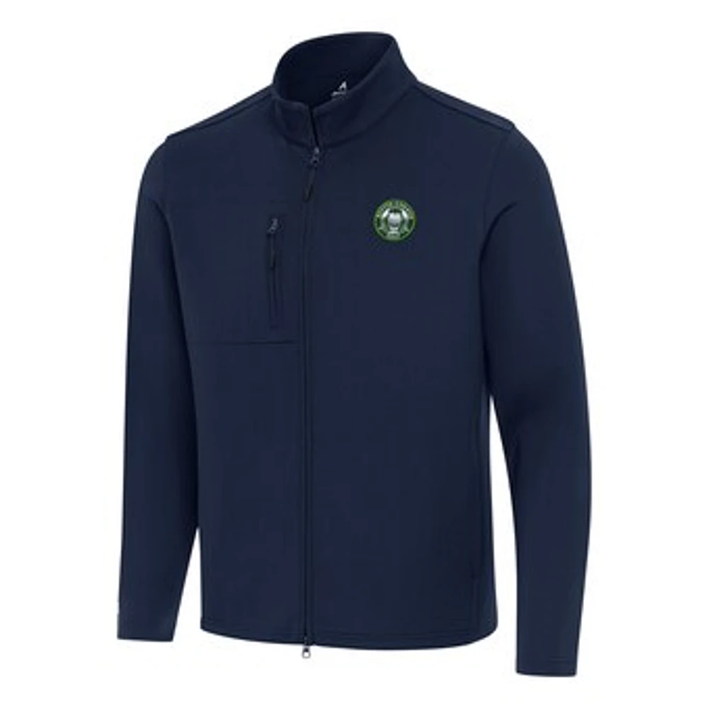 Men's Antigua Navy TGL Boston Common Golf Objection Full-Zip Jacket