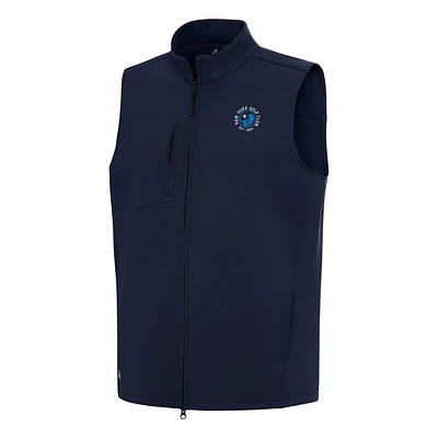 Men's Antigua Navy TGL New York Golf Club Demand Full-Zip Vest