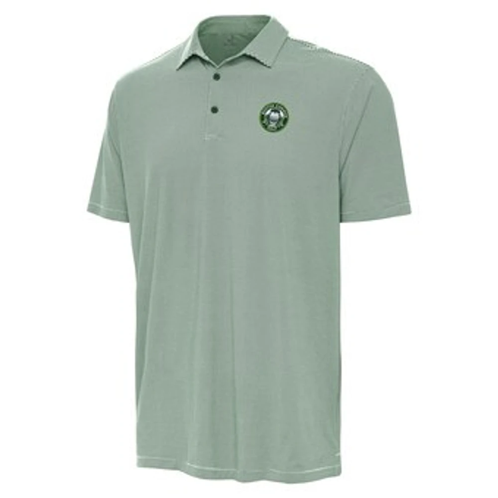 Men's Antigua Hunter Green TGL Boston Common Golf Twine Performance Polo