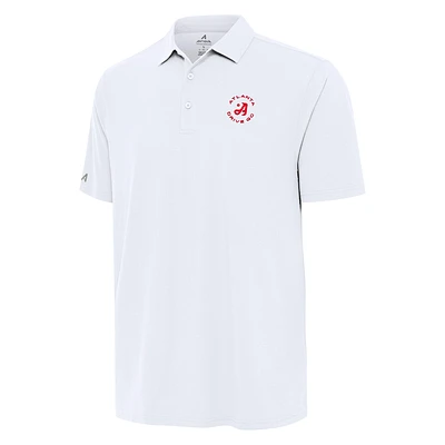 Men's Antigua White TGL Atlanta Drive GC Era Performance Polo
