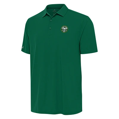 Men's Antigua Forest Green TGL Boston Common Golf Era Performance Polo