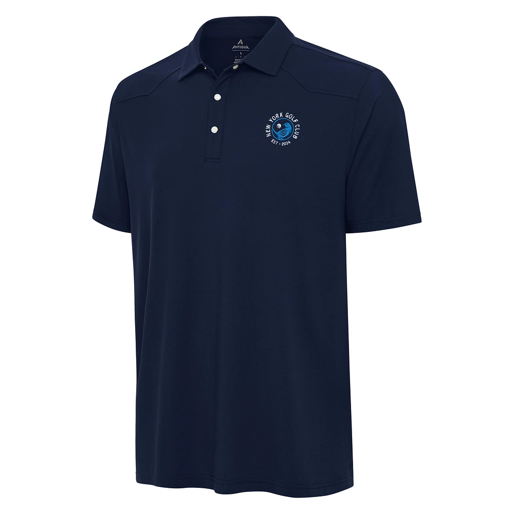 Men's Antigua Navy TGL New York Golf Club Western Performance Polo