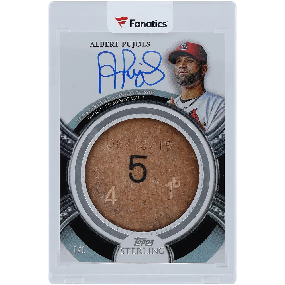 Albert Pujols St. Louis Cardinals Autographed 2023 Topps Tier One Bat Knob Relic #ABK-AP #1/1 Card