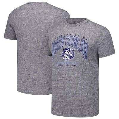 Men's League Collegiate Wear Heather Gray North Carolina Tar Heels Tall Arch 2.0 Victory Falls Tri-Blend T-Shirt