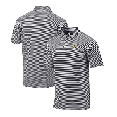 Men's Columbia Black Vanderbilt Commodores Omni-Wick Club Invite Polo