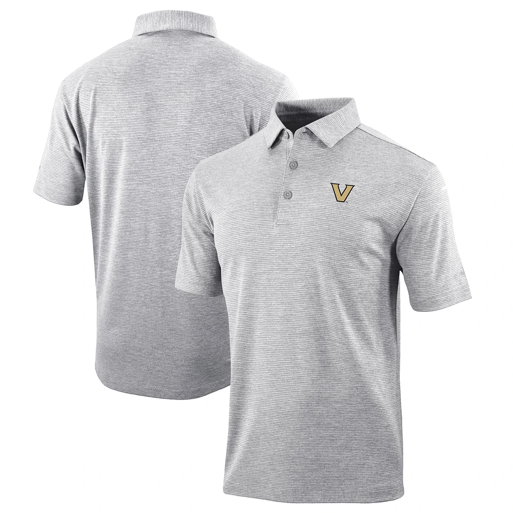 Men's Columbia Gray Vanderbilt Commodores Omni-Wick Set II Polo
