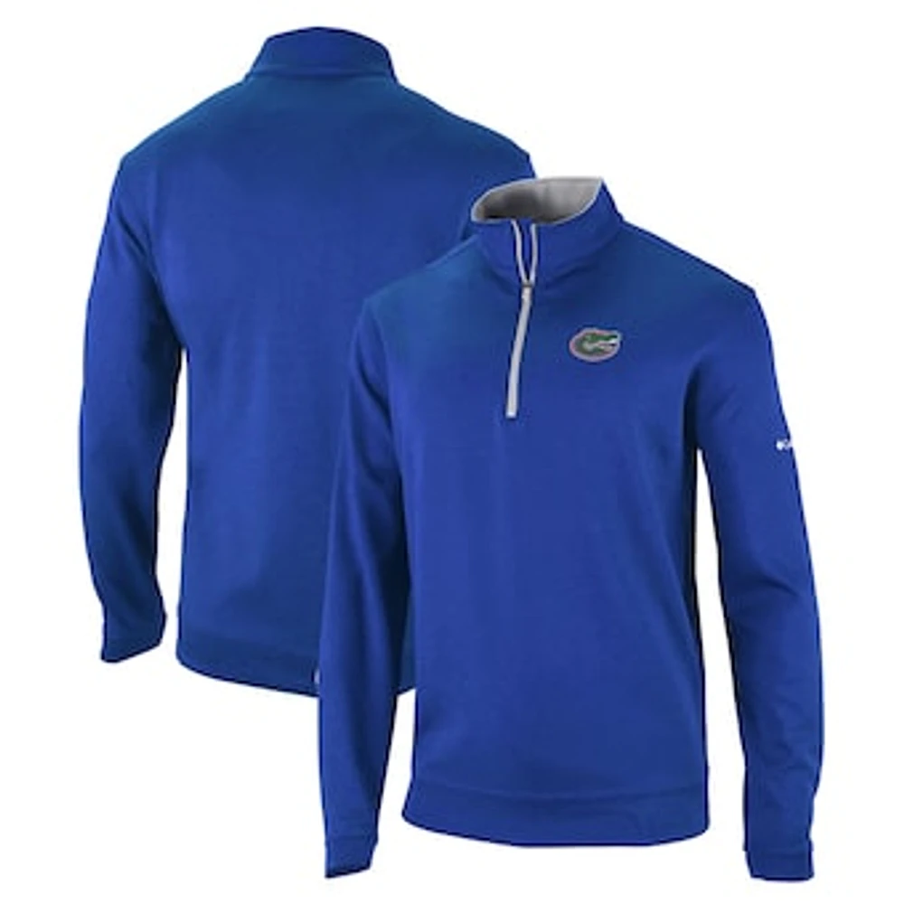 Men's Columbia Royal Florida Gators Wickham Hills Omni-Wick Quarter-Zip Jacket