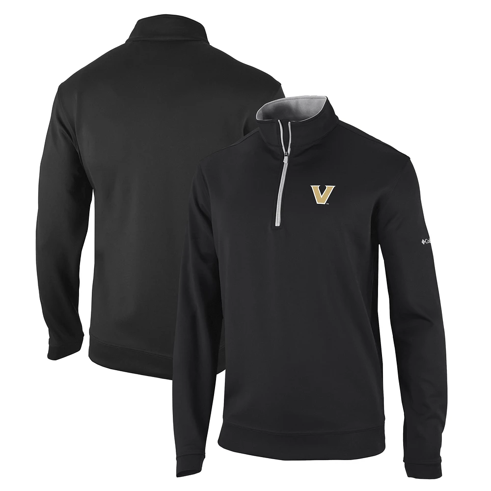 Men's Columbia Black Vanderbilt Commodores Wickham Hills Omni-Wick Quarter-Zip Jacket