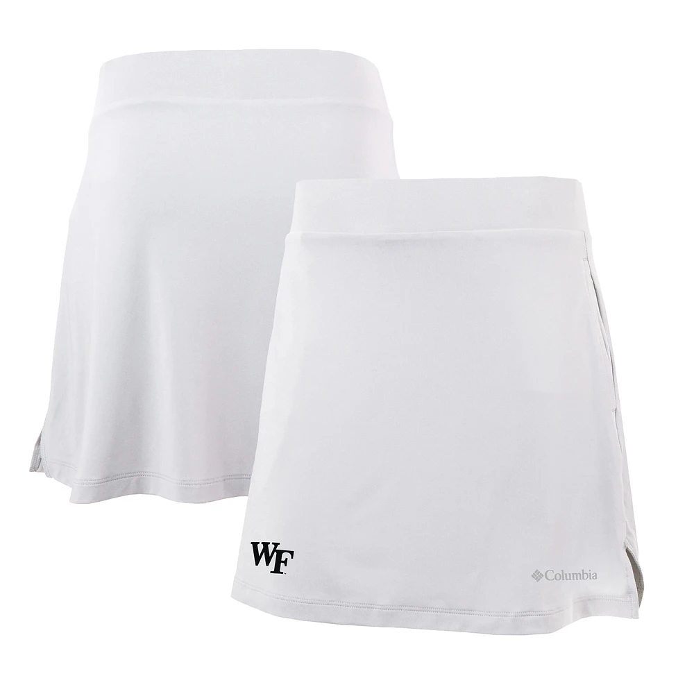 Women's Columbia White Wake Forest Demon Deacons Omni-Wick Best One Yet Skort